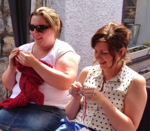 Michelle and Deidre doing a great job of ignoring me.