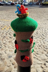 Thirsk Yarn bombed