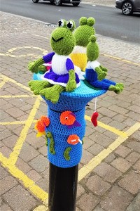 Thirsk Yarn bombed